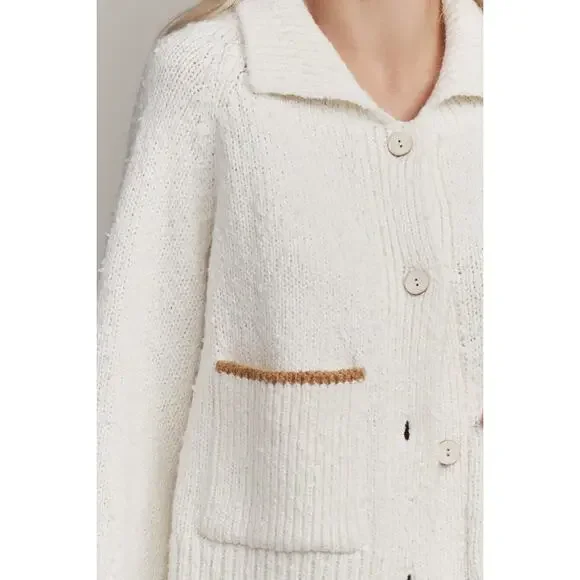 NWOT Pilcro Anthropologie The Jesse Dog Icon Golden Retriever Cardigan Sweater - Picture 2 of 8